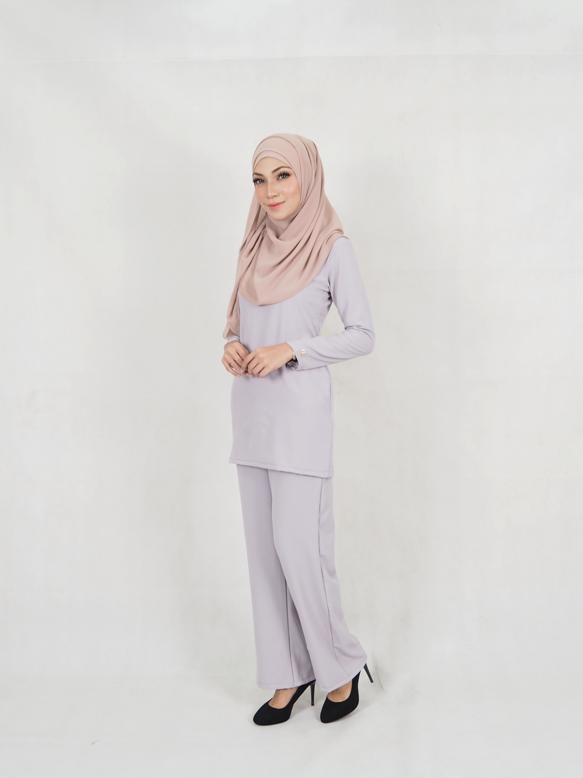 SW5332 CASUAL BLOUSE & PANTS GREY