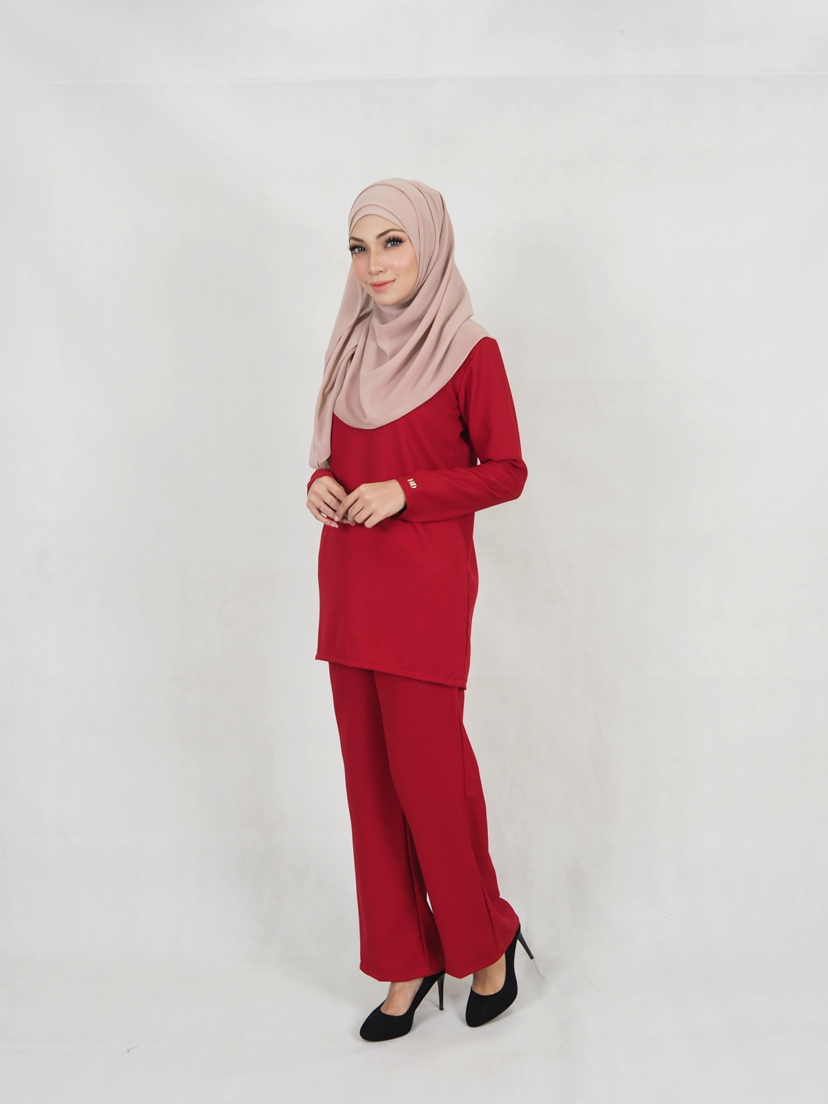 SW5332 CASUAL BLOUSE & PANTS MAROON