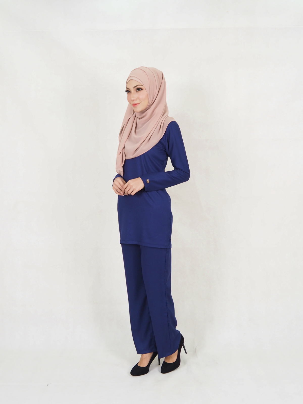 SW5332 CASUAL BLOUSE & PANTS NAVY BLUE