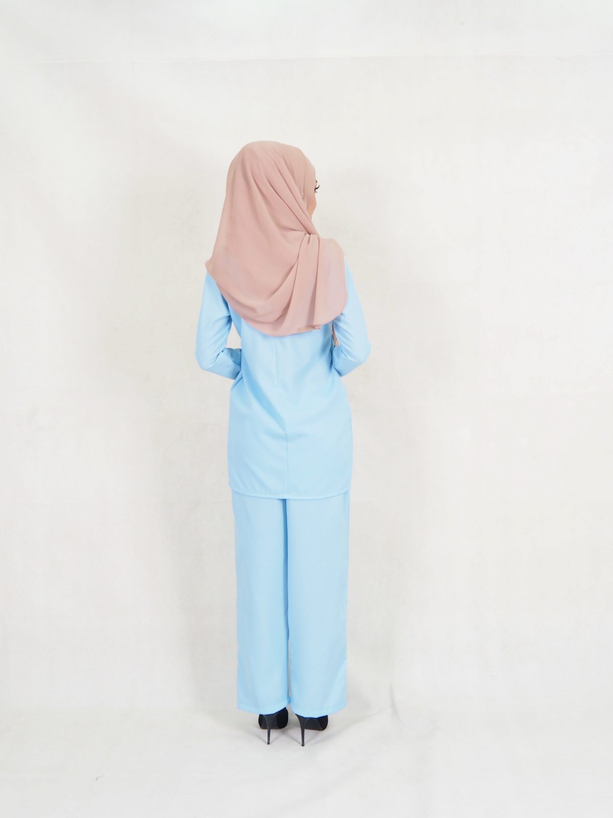 SW5332 CASUAL BLOUSE & PANTS LIGHT BLUE