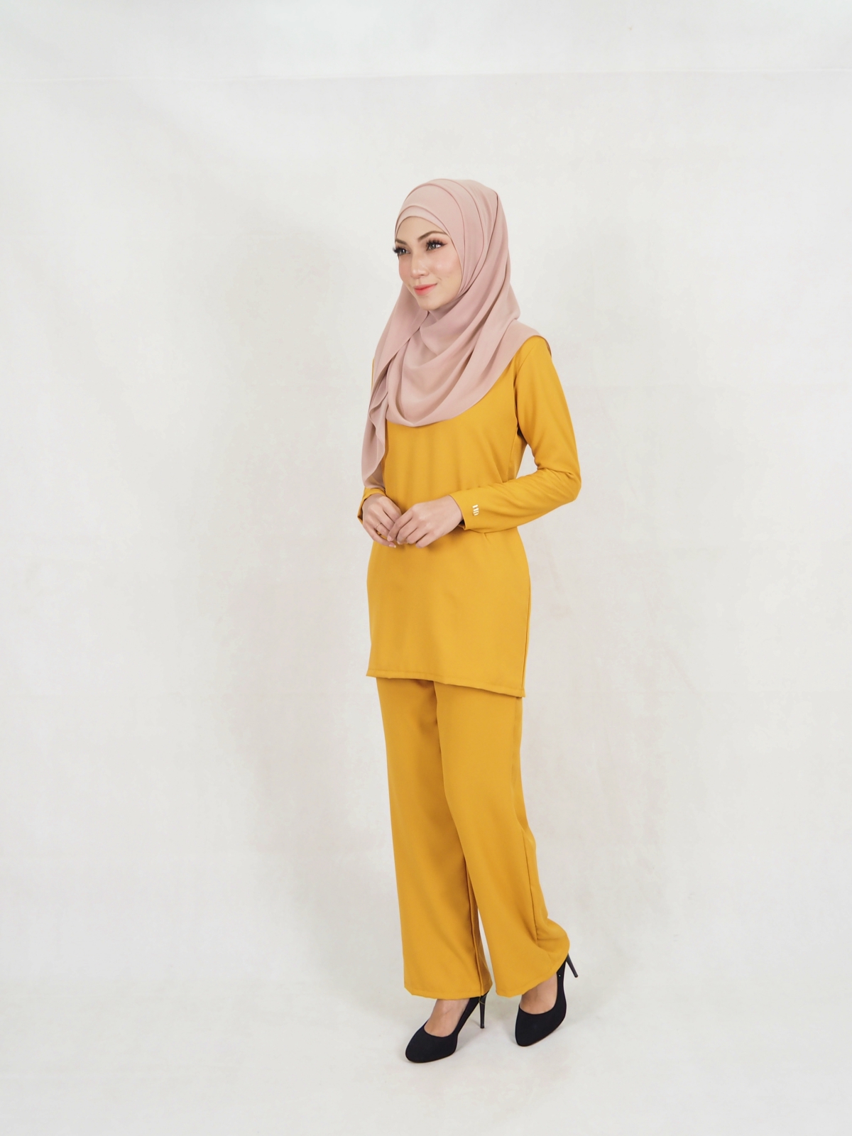SW5332 CASUAL BLOUSE & PANTS MUSTARD