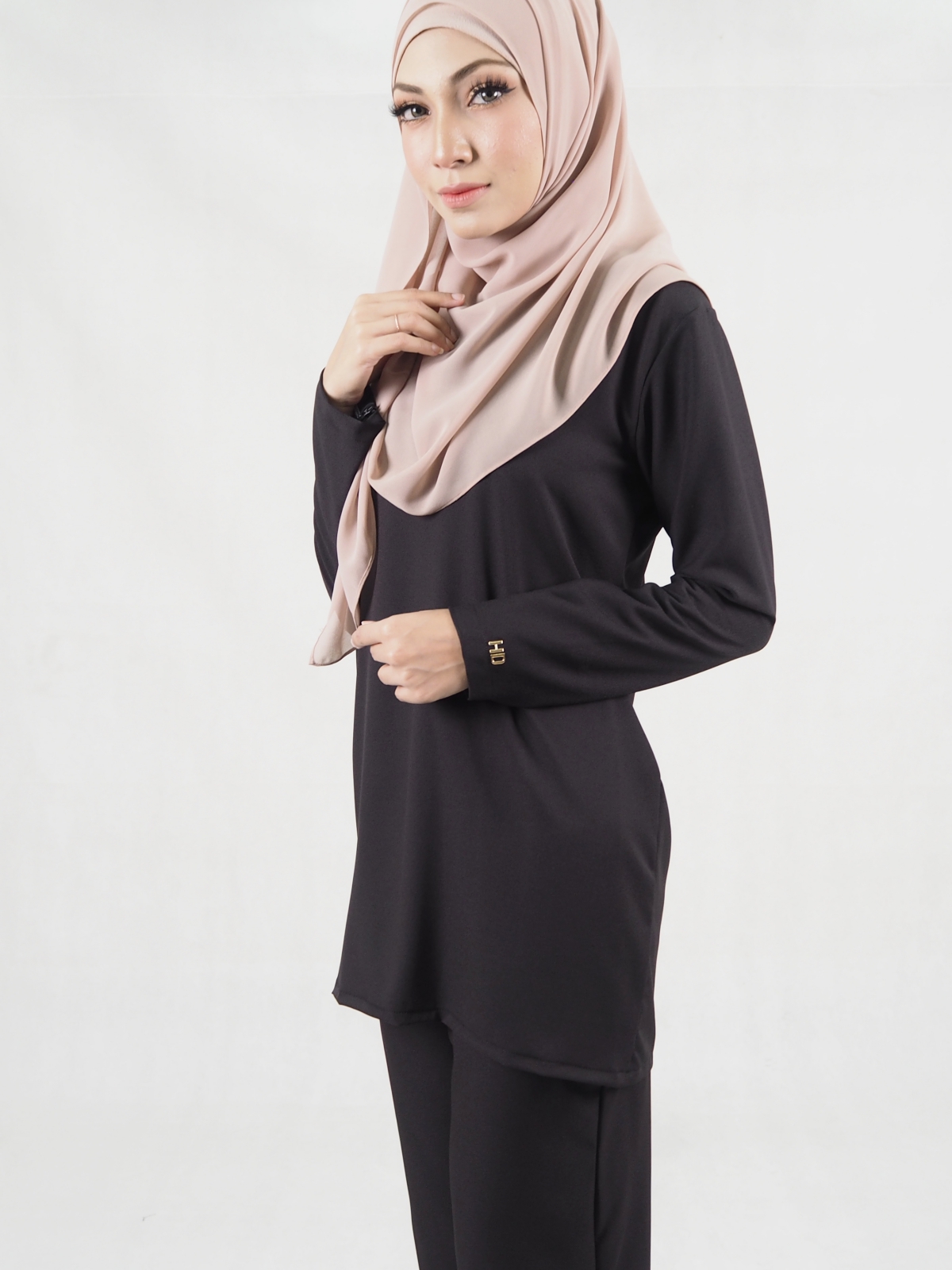 SW5332 CASUAL BLOUSE & PANTS BLACK