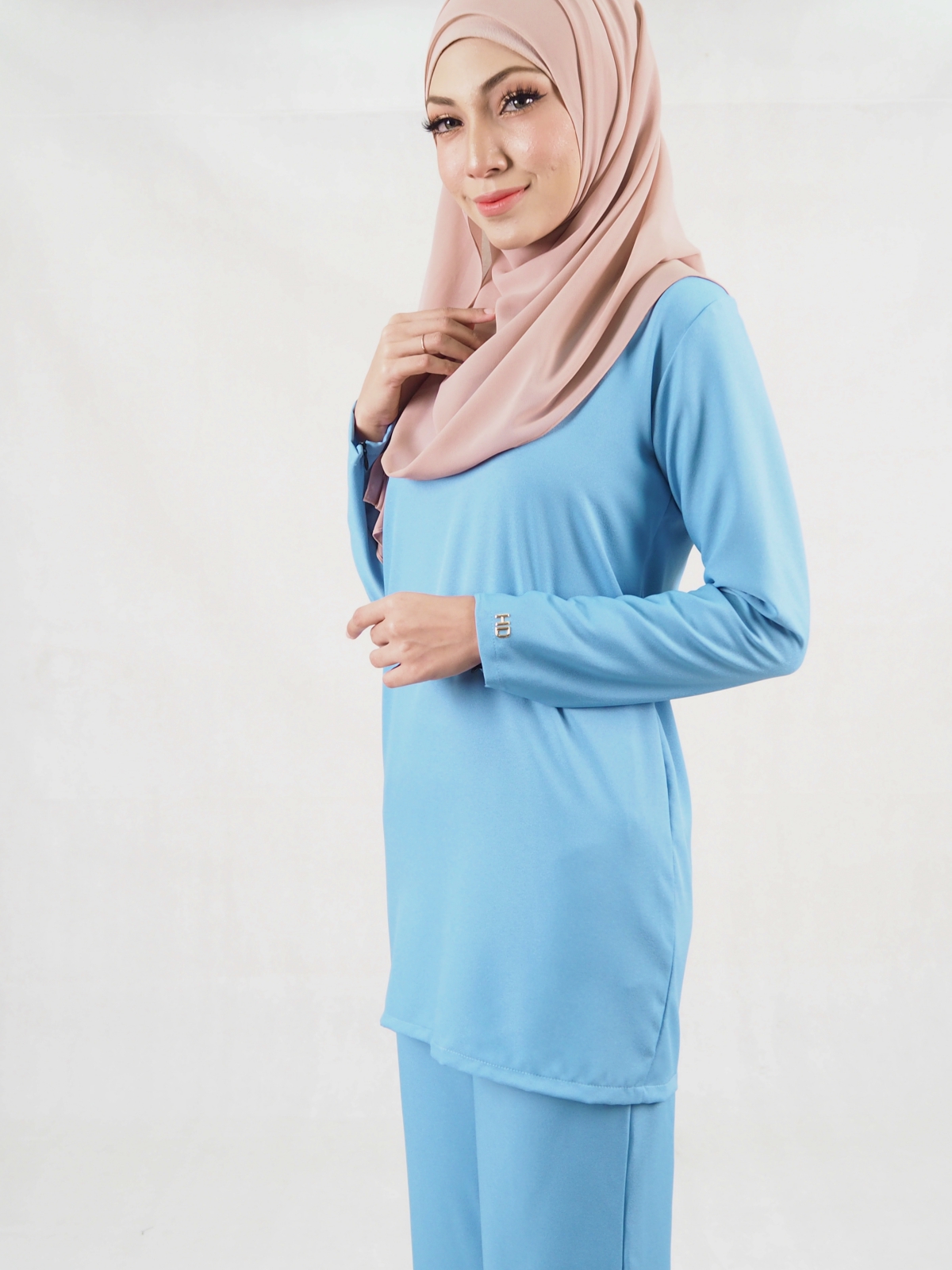 SW5332 CASUAL BLOUSE & PANTS BLUE