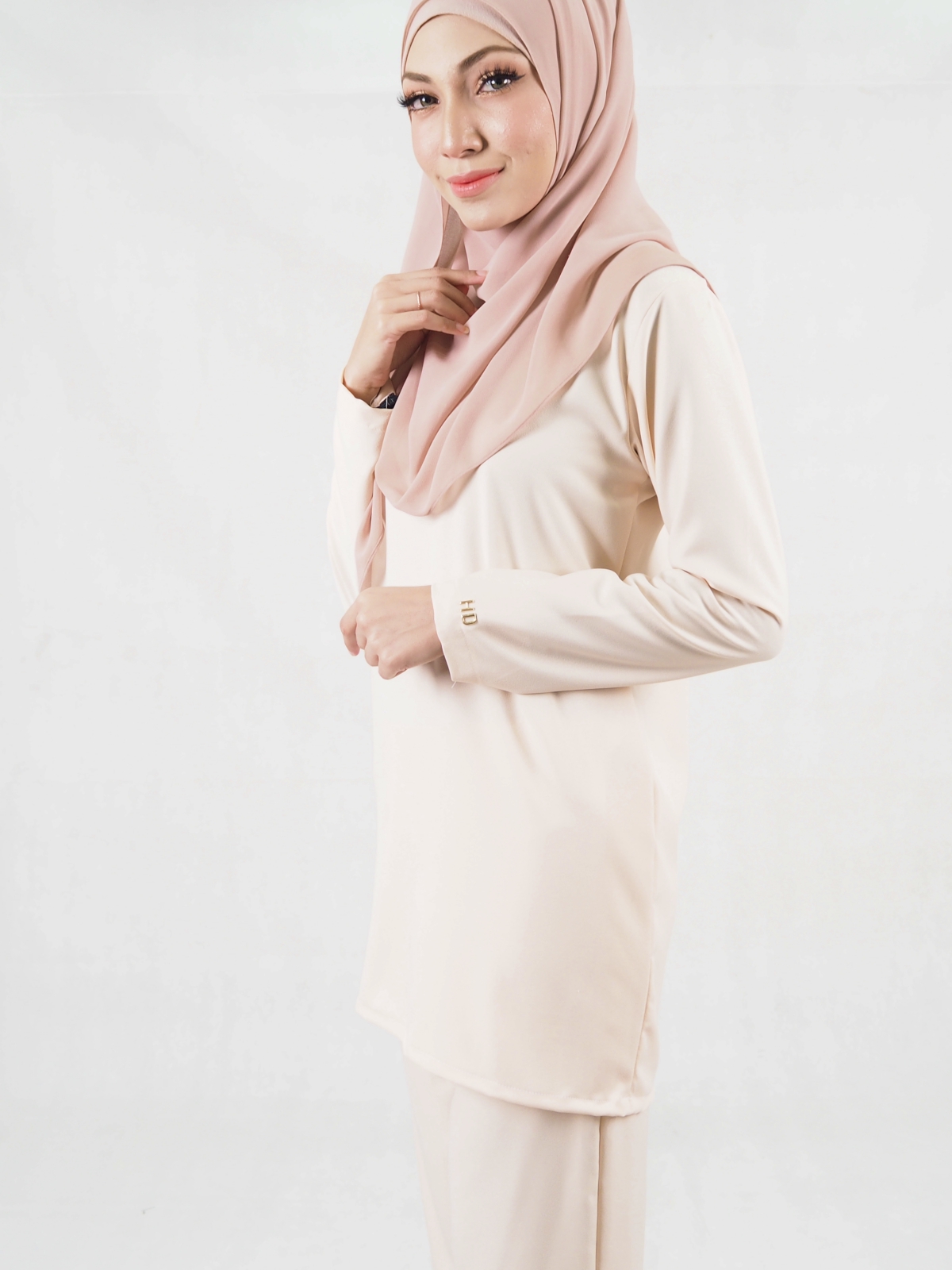 SW5332 CASUAL BLOUSE & PANTS CREAM