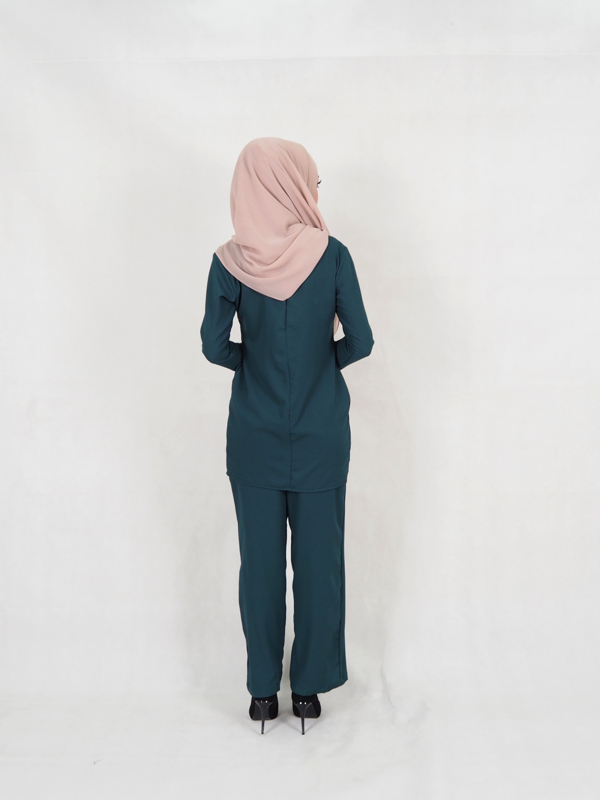 SW5332 CASUAL BLOUSE & PANTS EMERALD GREEN