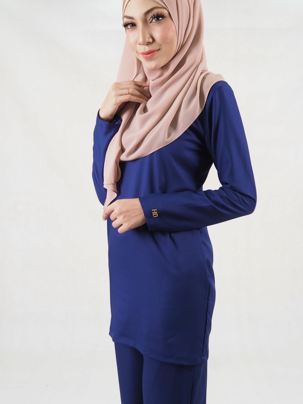 SW5332 CASUAL BLOUSE & PANTS NAVY BLUE