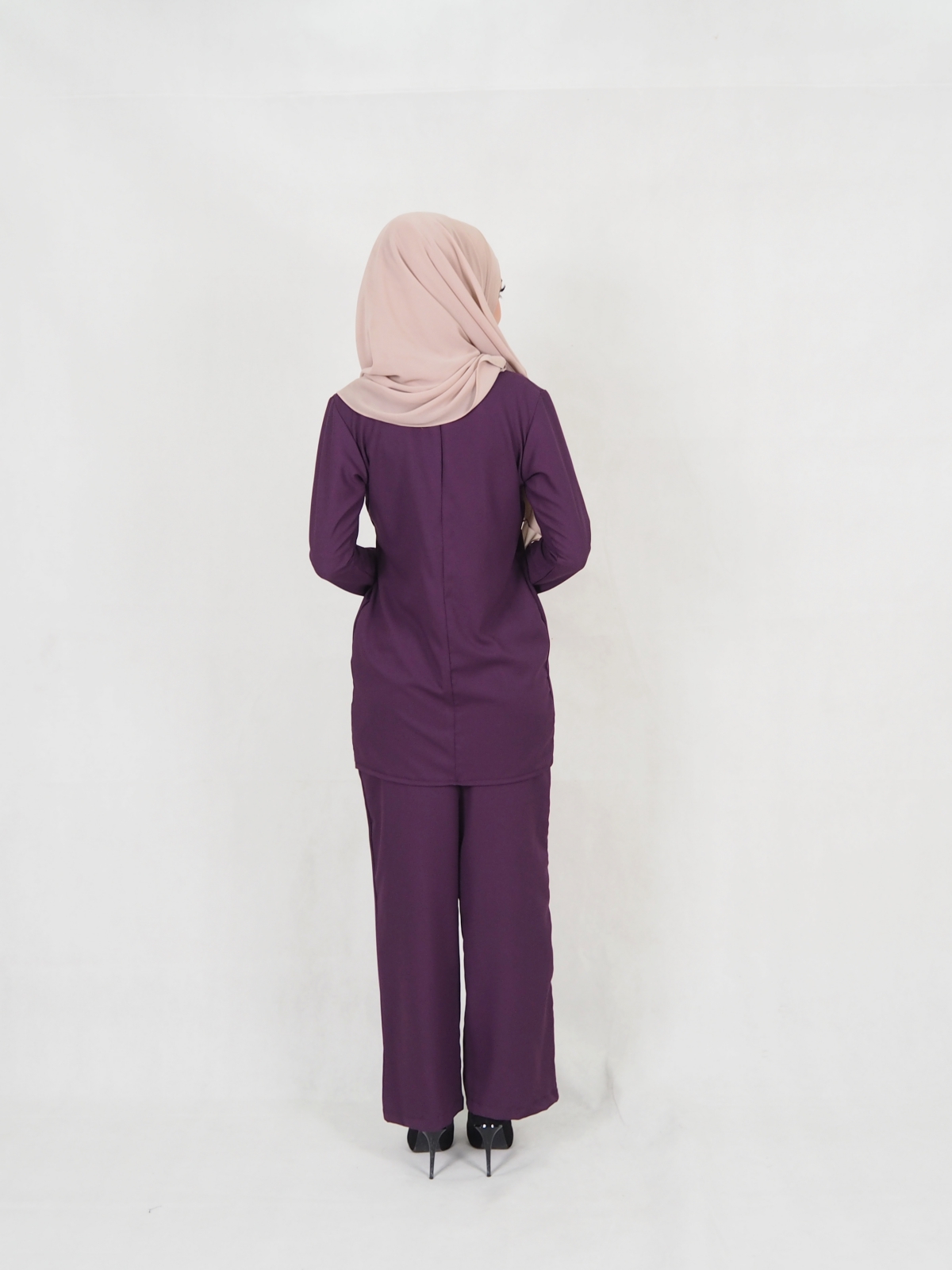 SW5332 CASUAL BLOUSE & PANTS PURPLE