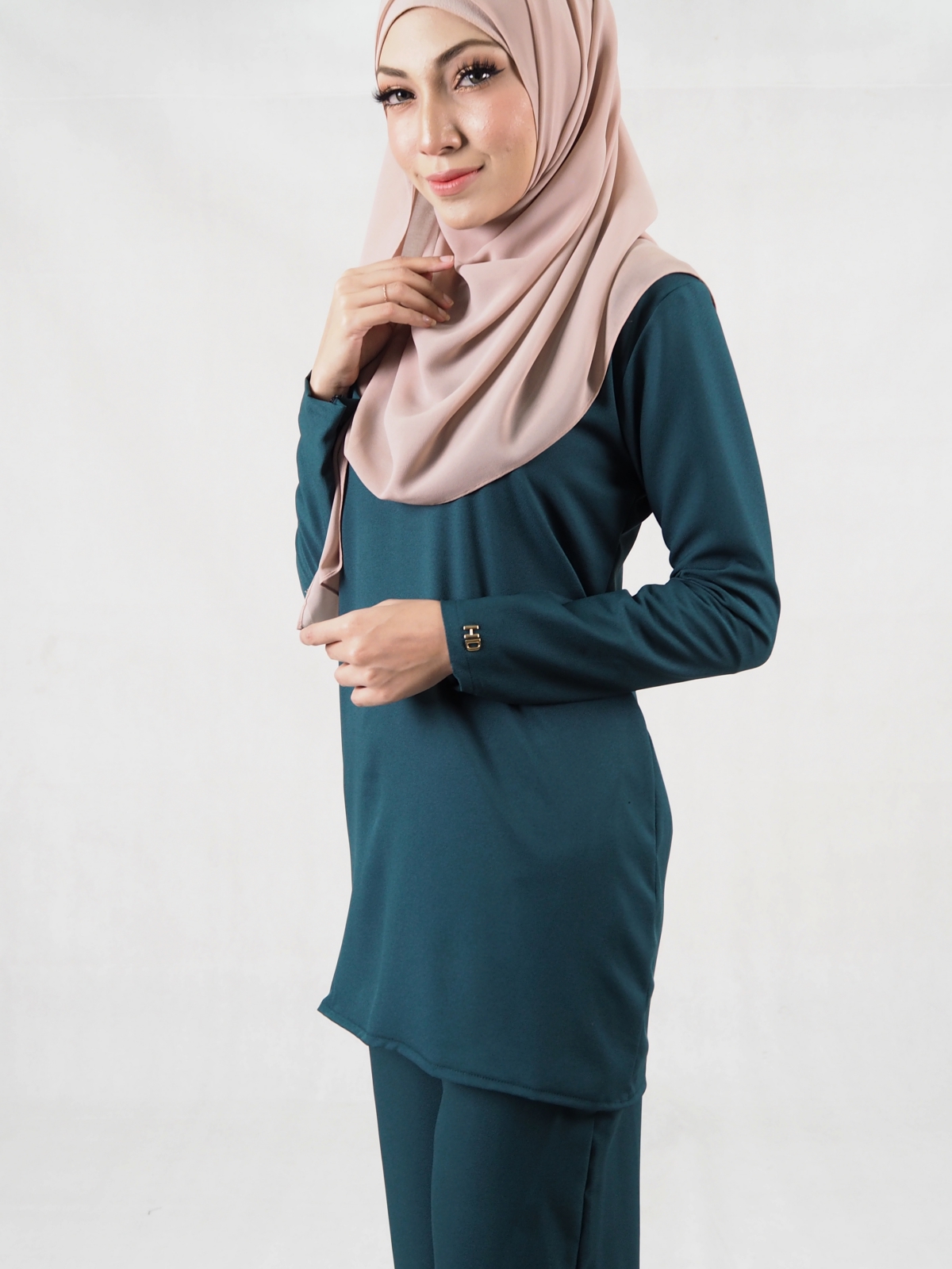 SW5332 CASUAL BLOUSE & PANTS EMERALD GREEN