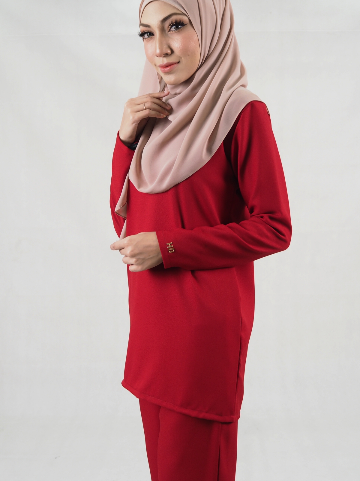 SW5332 CASUAL BLOUSE & PANTS MAROON