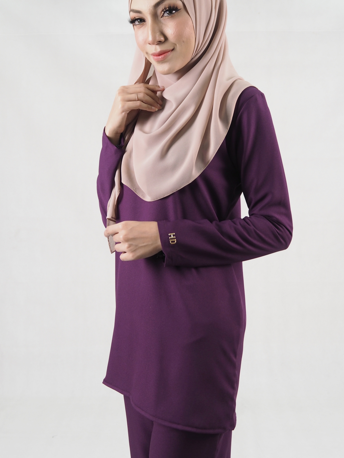 SW5332 CASUAL BLOUSE & PANTS PURPLE