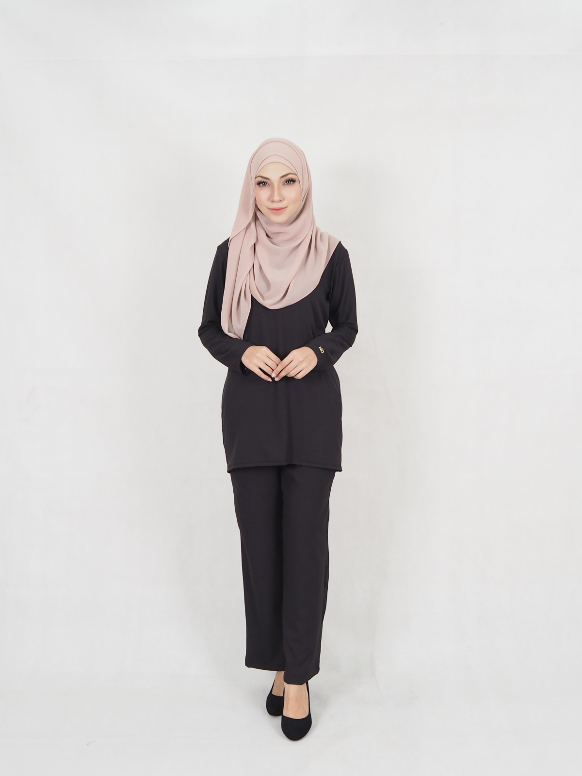 SW5332 CASUAL BLOUSE & PANTS BLACK