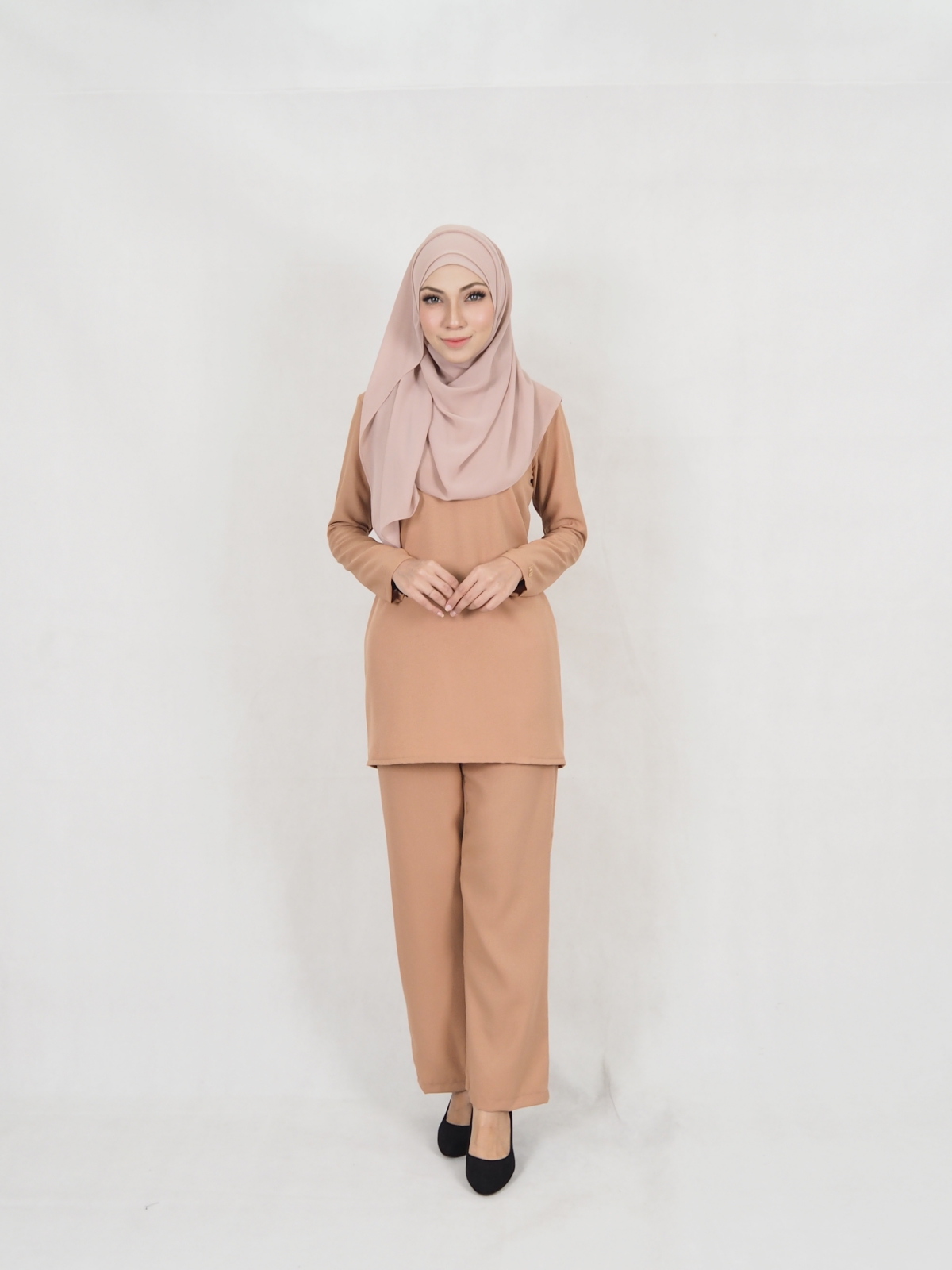 SW5332 CASUAL BLOUSE & PANTS BROWN