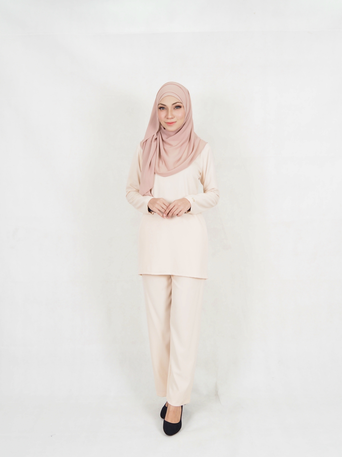 SW5332 CASUAL BLOUSE & PANTS CREAM