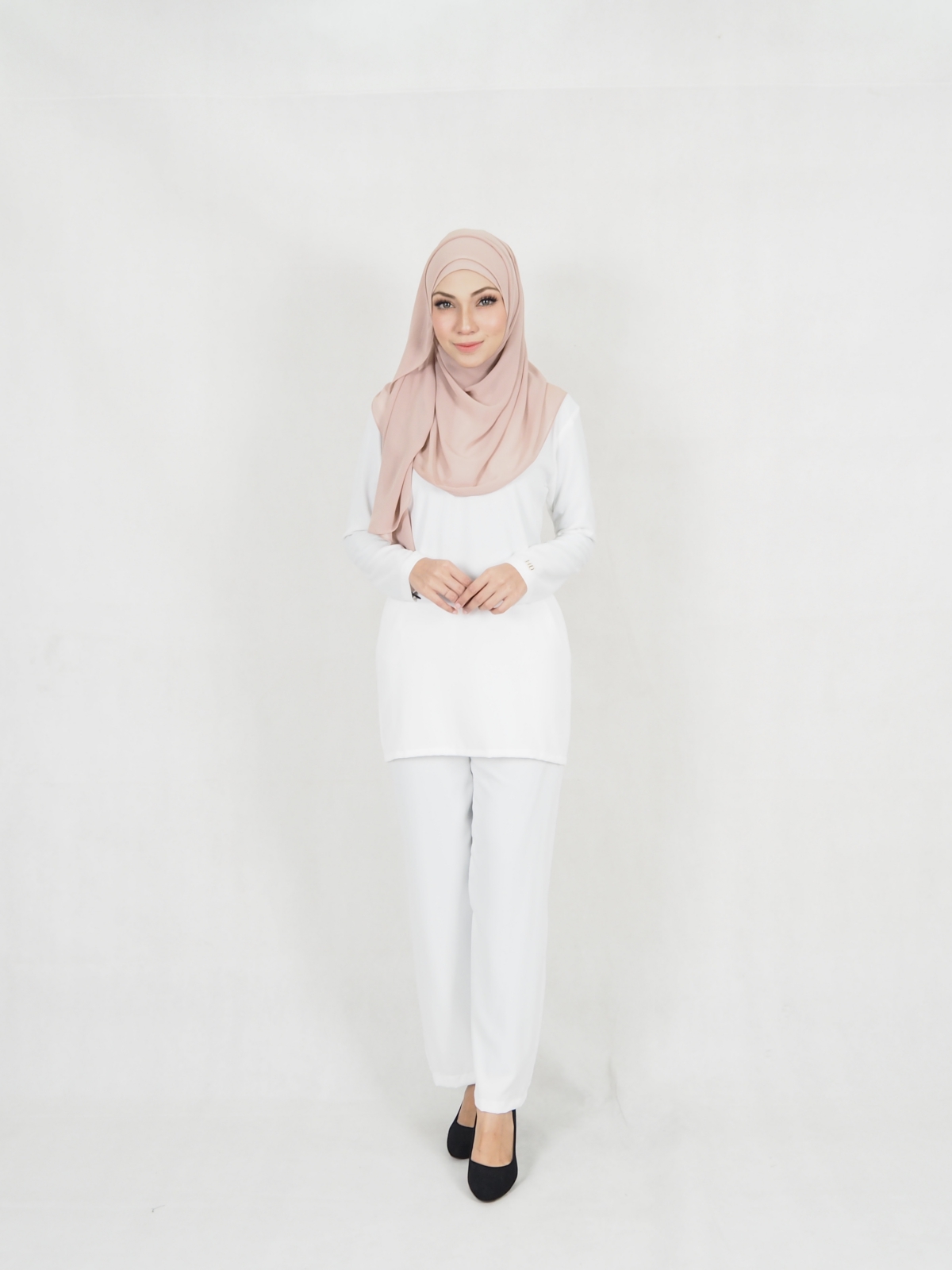 SW5332 CASUAL BLOUSE & PANTS WHITE