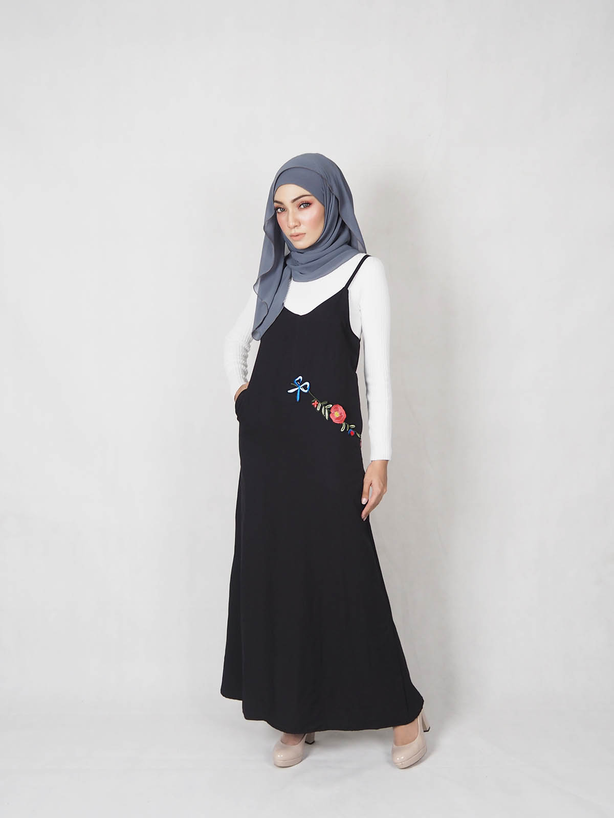 SW5333 WOMEN'S FASHION DRESS BLACK
