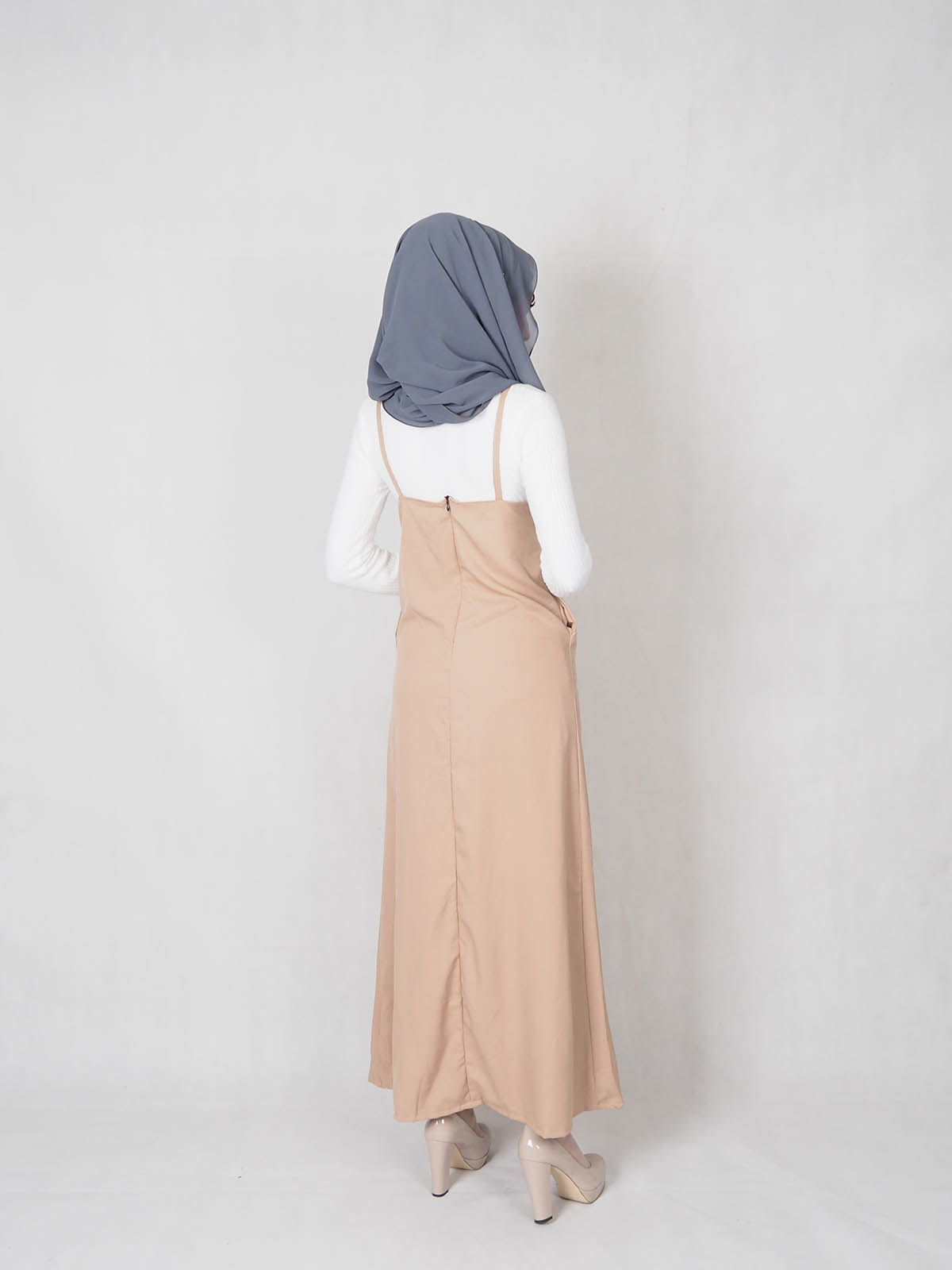 SW5333 WOMEN'S FASHION DRESS BROWN