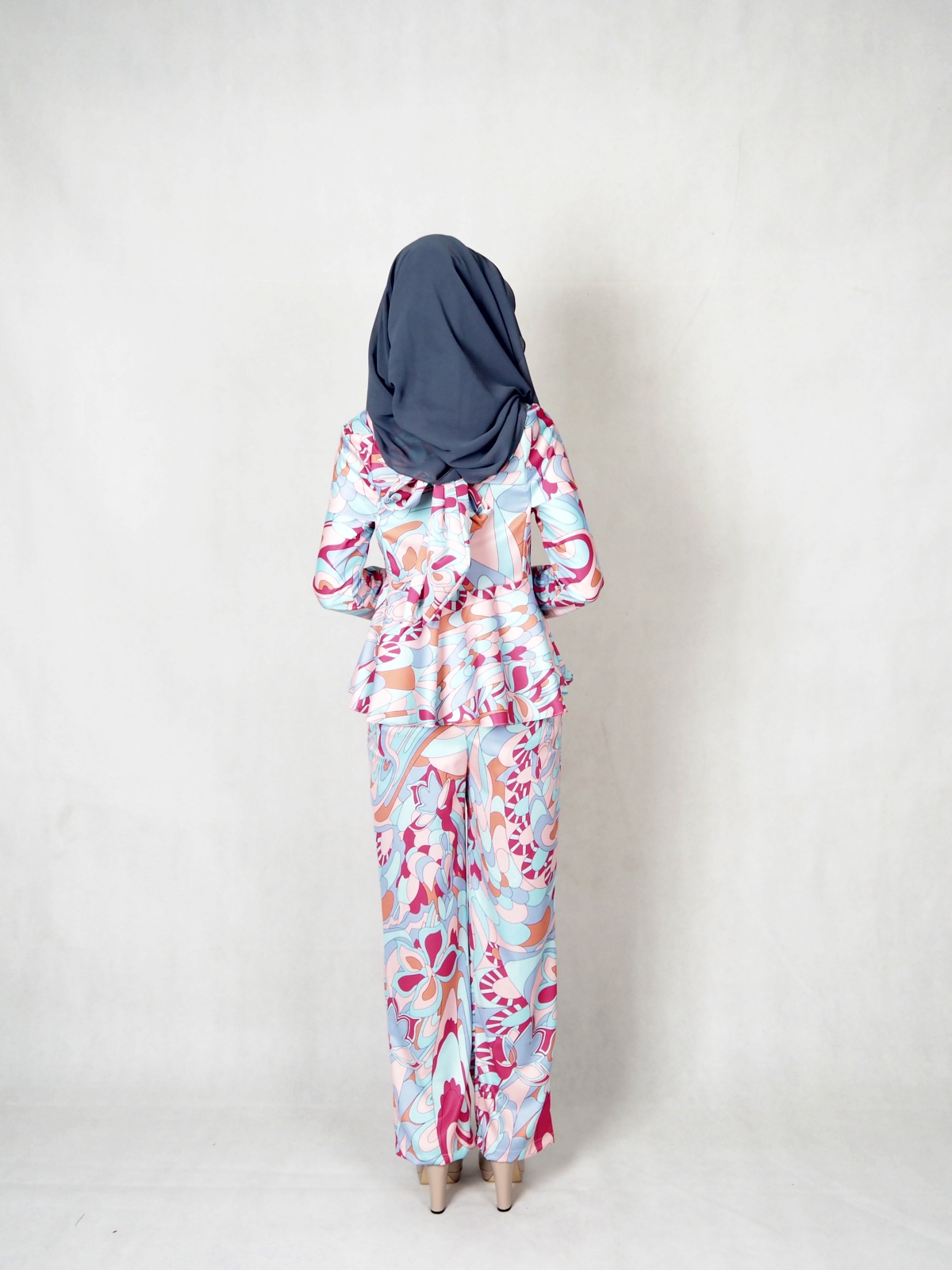SW5340 WOMEN'S PRINTED BLOUSE + PANTS AS PICTURE