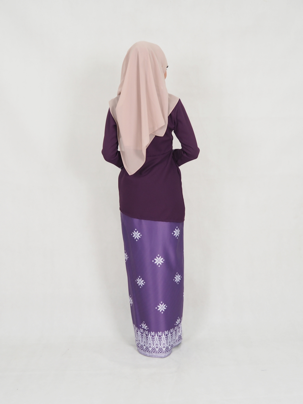 SW5344 SONGKET PRINTED BAJU KURUNG PURPLE