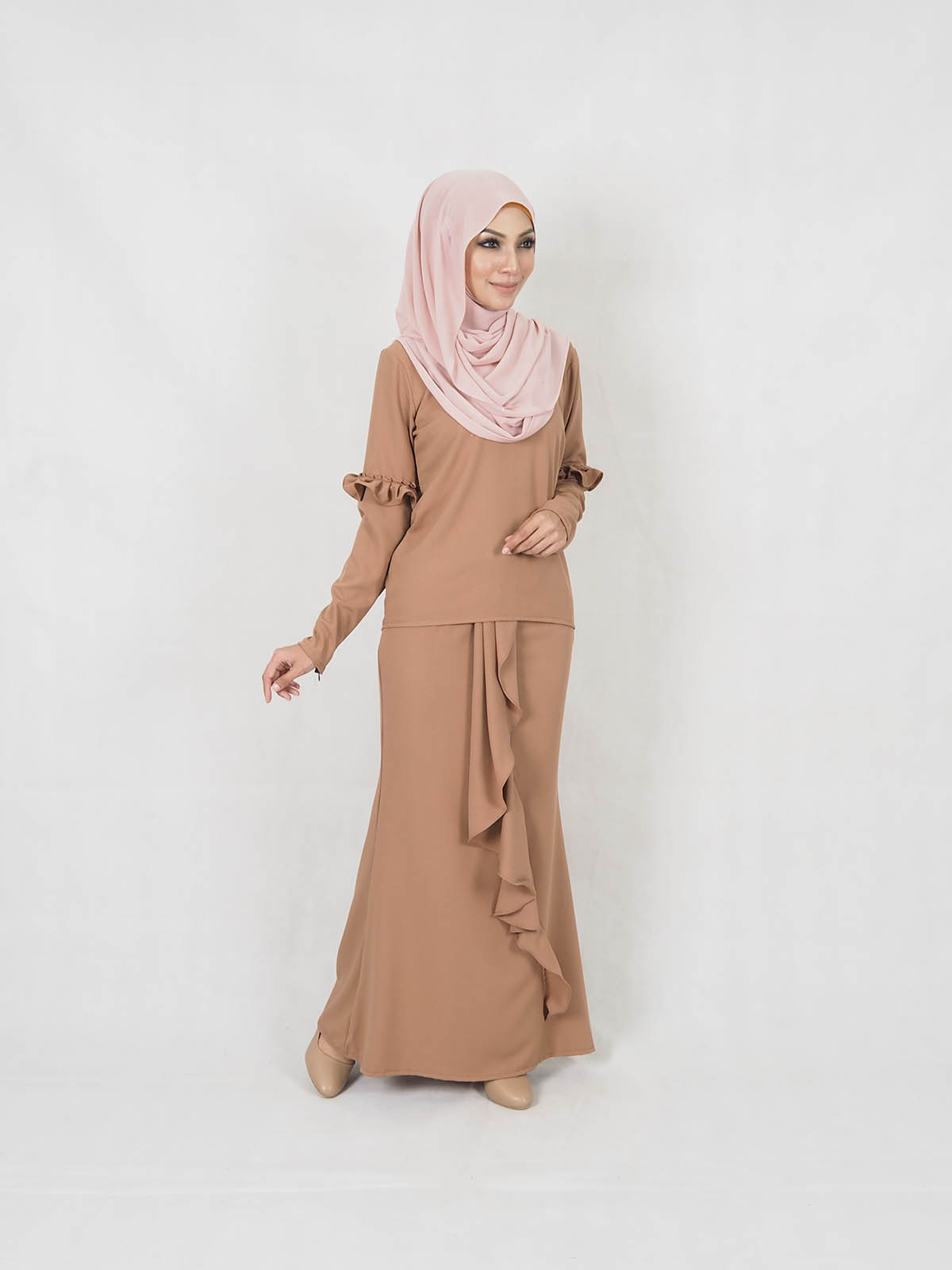 SW5347 MODERN STYLISH KURUNG BROWN