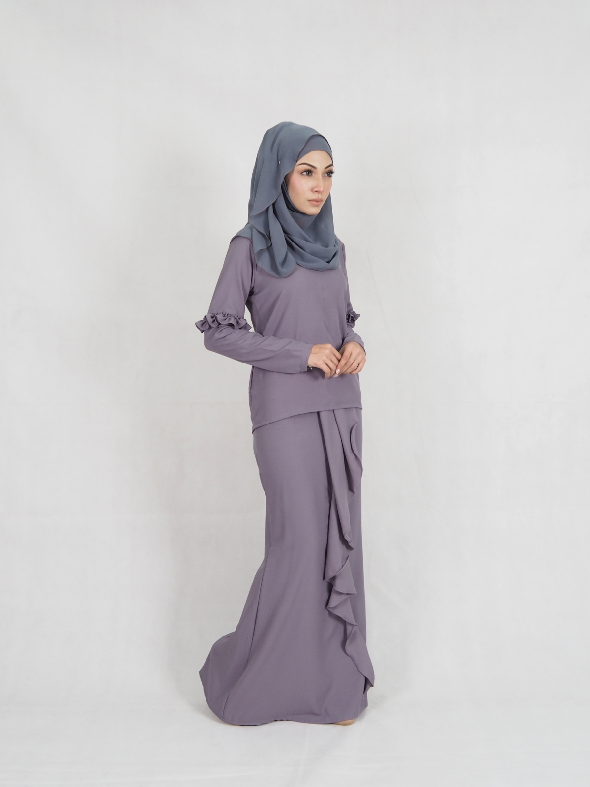 SW5347 MODERN STYLISH KURUNG GREY