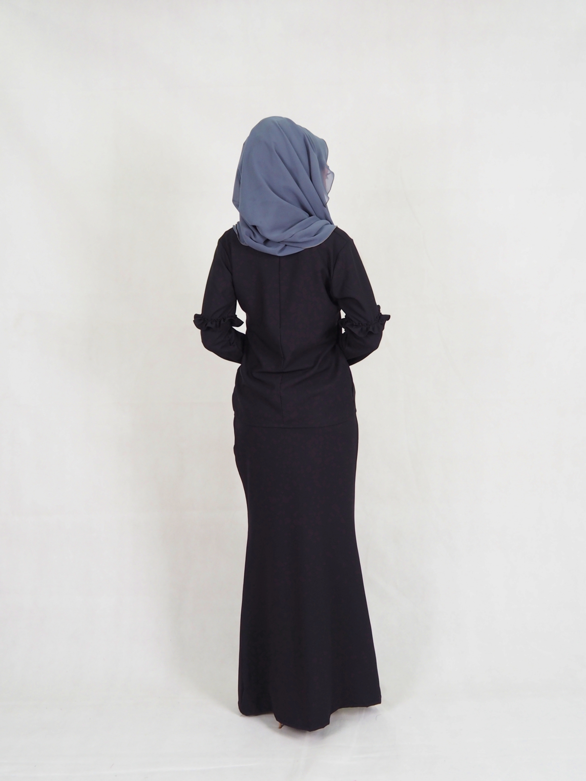 SW5347 MODERN STYLISH KURUNG BLACK