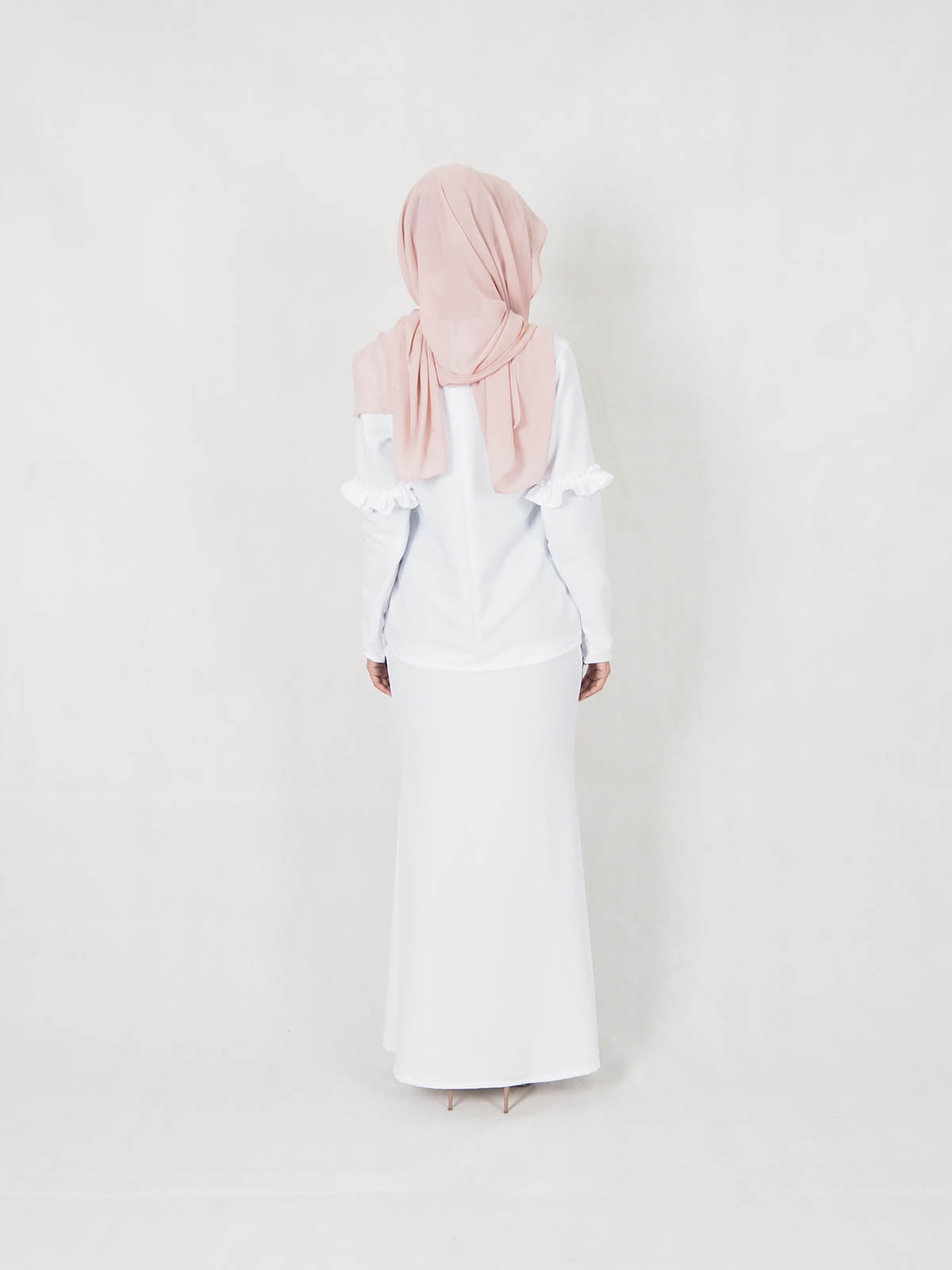 SW5347 MODERN STYLISH KURUNG WHITE