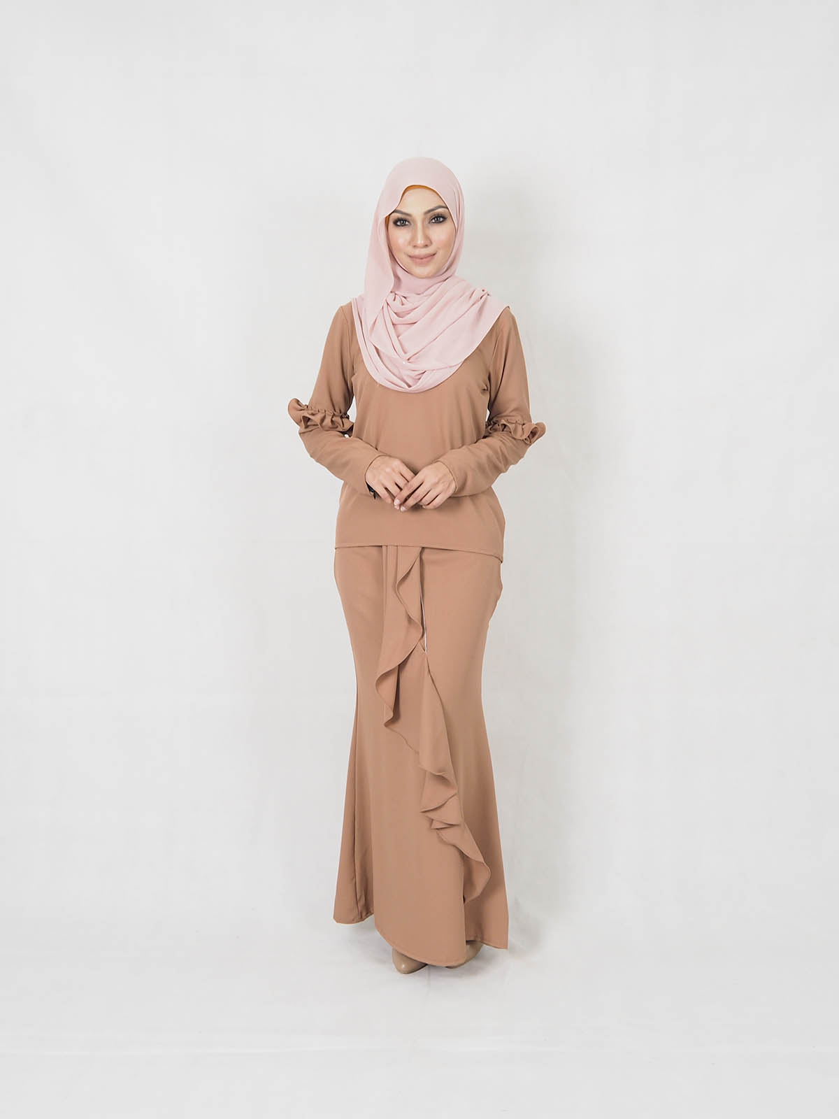 SW5347 MODERN STYLISH KURUNG BROWN