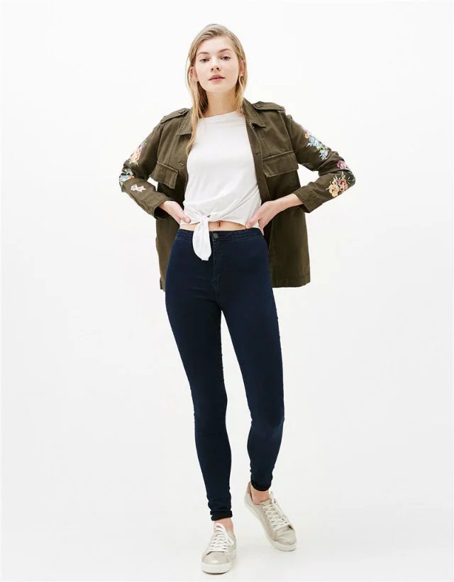 BM71273 STYLISH JACKET ARMY GREEN