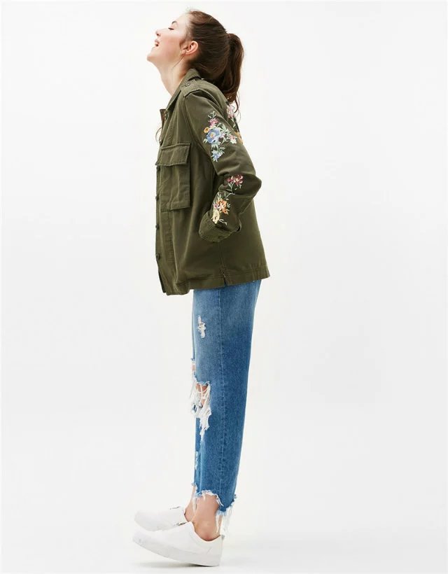 BM71273 STYLISH JACKET ARMY GREEN