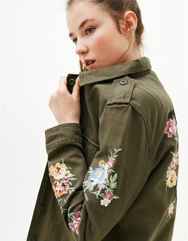 BM71273 STYLISH JACKET ARMY GREEN