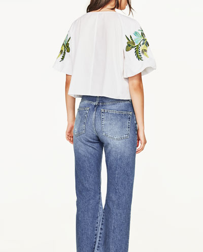 BM71289 Embroidered  Top As Picture