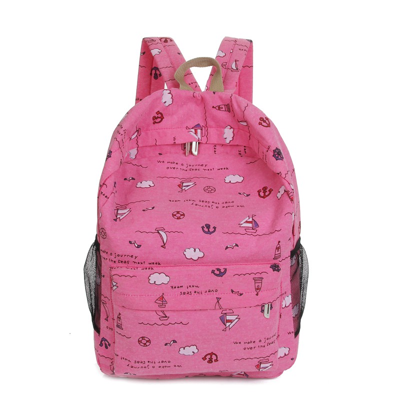 KW80742 COLORFUL WOMEN'S BACKPACK HOT PINK