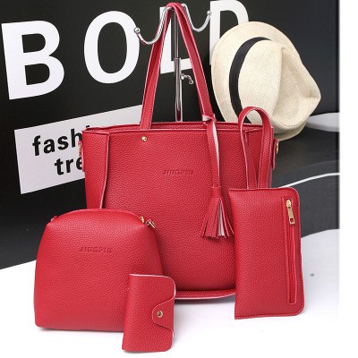 KW80755 4 In 1 Women's Bag Red
