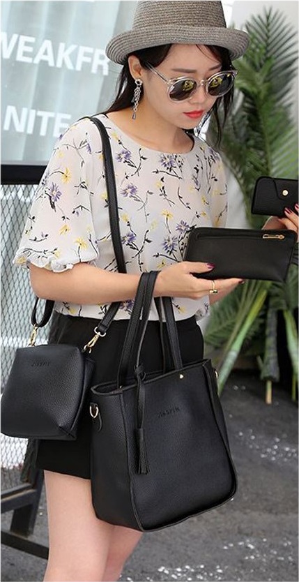 KW80755 4 In 1 Women's Bag Black