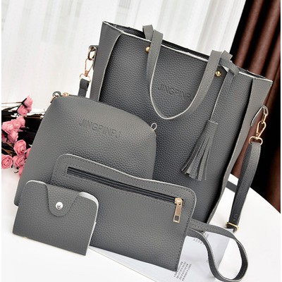 KW80755 4 In 1 Women's Bag Dark Grey