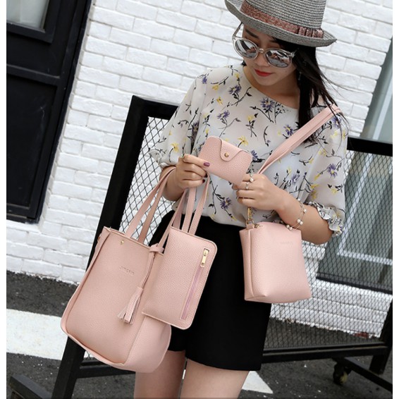 KW80755 4 In 1 Women's Bag Pink