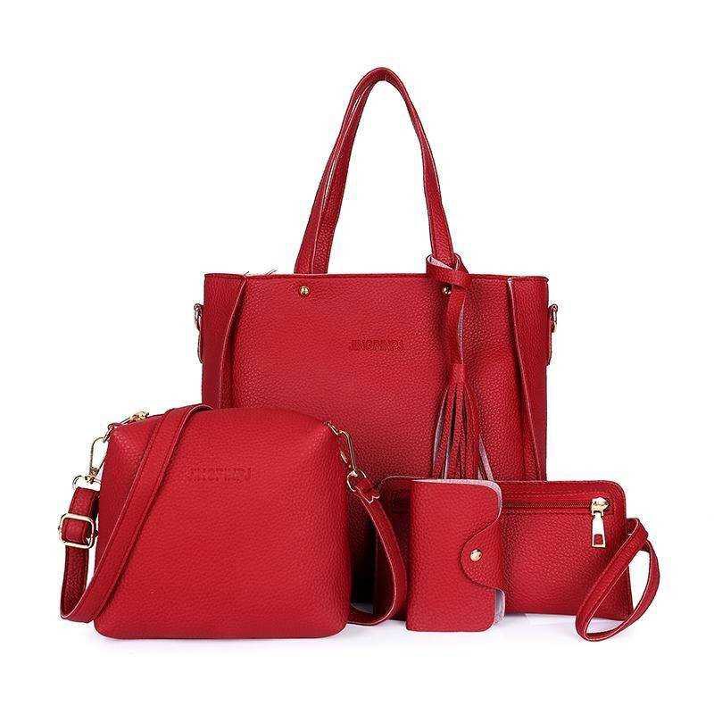 KW80755 4 In 1 Women's Bag Red