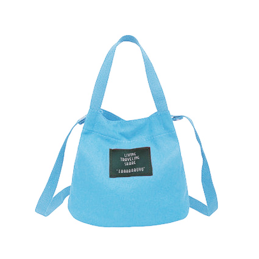 KW80761 Casual Canvas Women's Tote Bag Light Blue