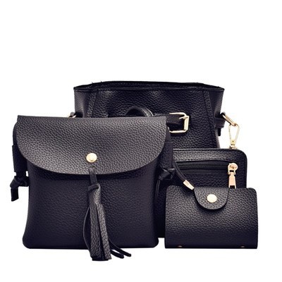 KW80770 4 in 1 Shoulder Women's Bag Black