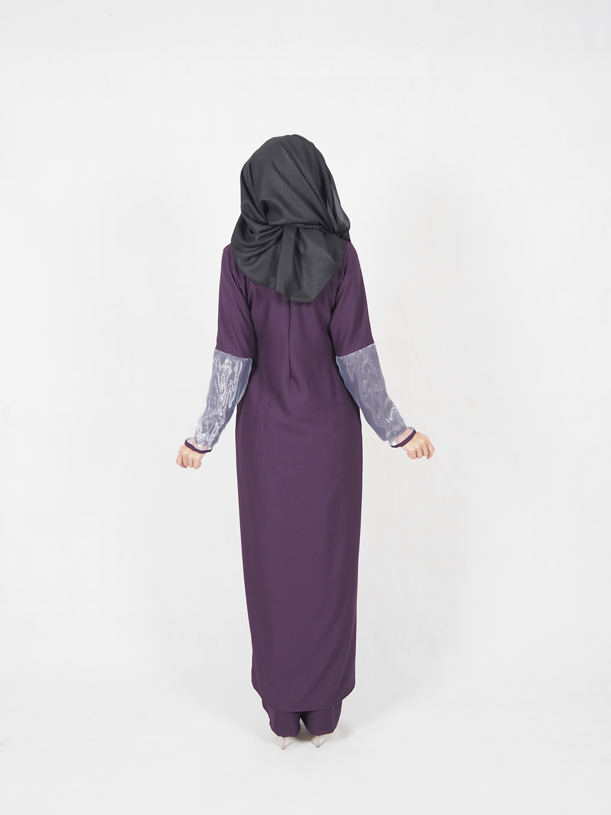 SW5356 PLUS SIZE BREASTFEEDING BLOUSE & PANTS PURPLE