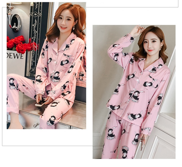 QA-785 AUTUMN ICE SILK SET PYJAMAS 10