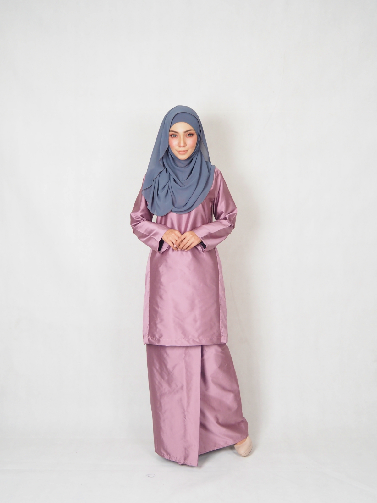 SW5348 BAJU KURUNG PAHANG DUSTY PINK