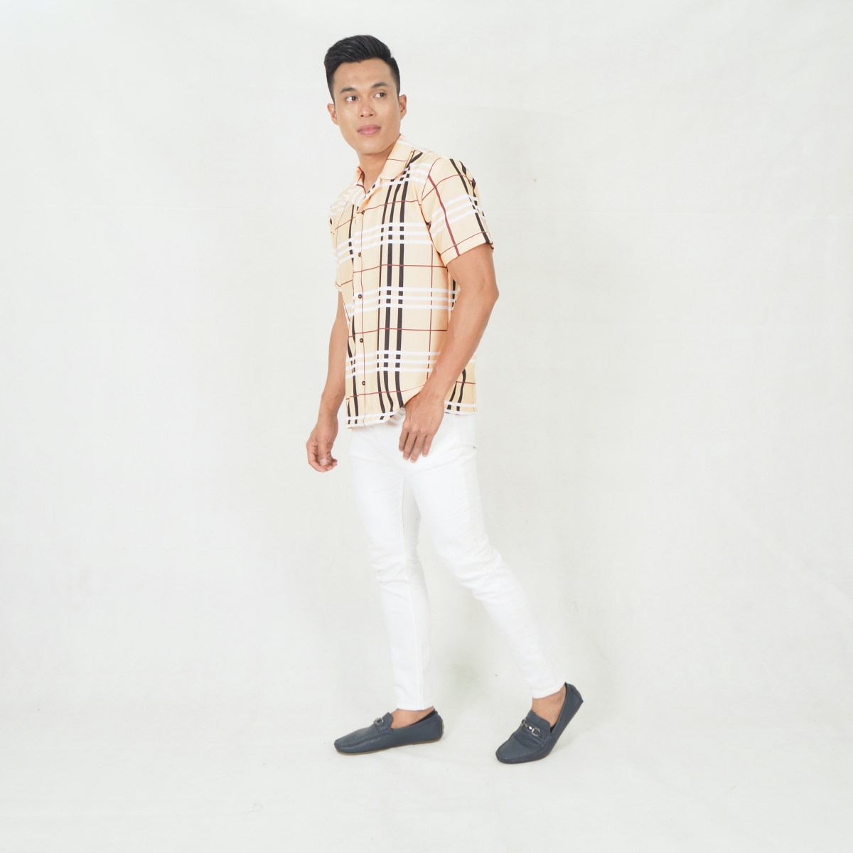 SW5349 SLIM FIT MENS TOP CREAM