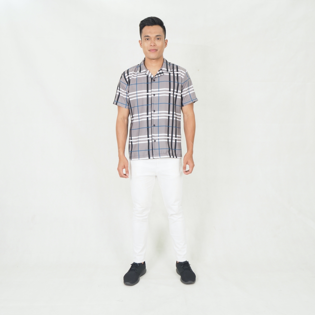 SW5349 SLIM FIT MENS TOP GREY