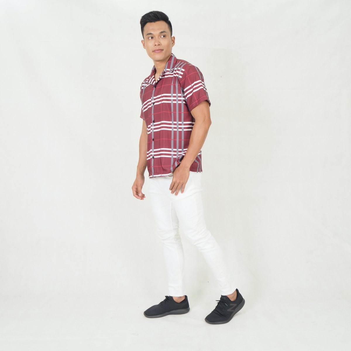 SW5349 SLIM FIT MENS TOP MAROON
