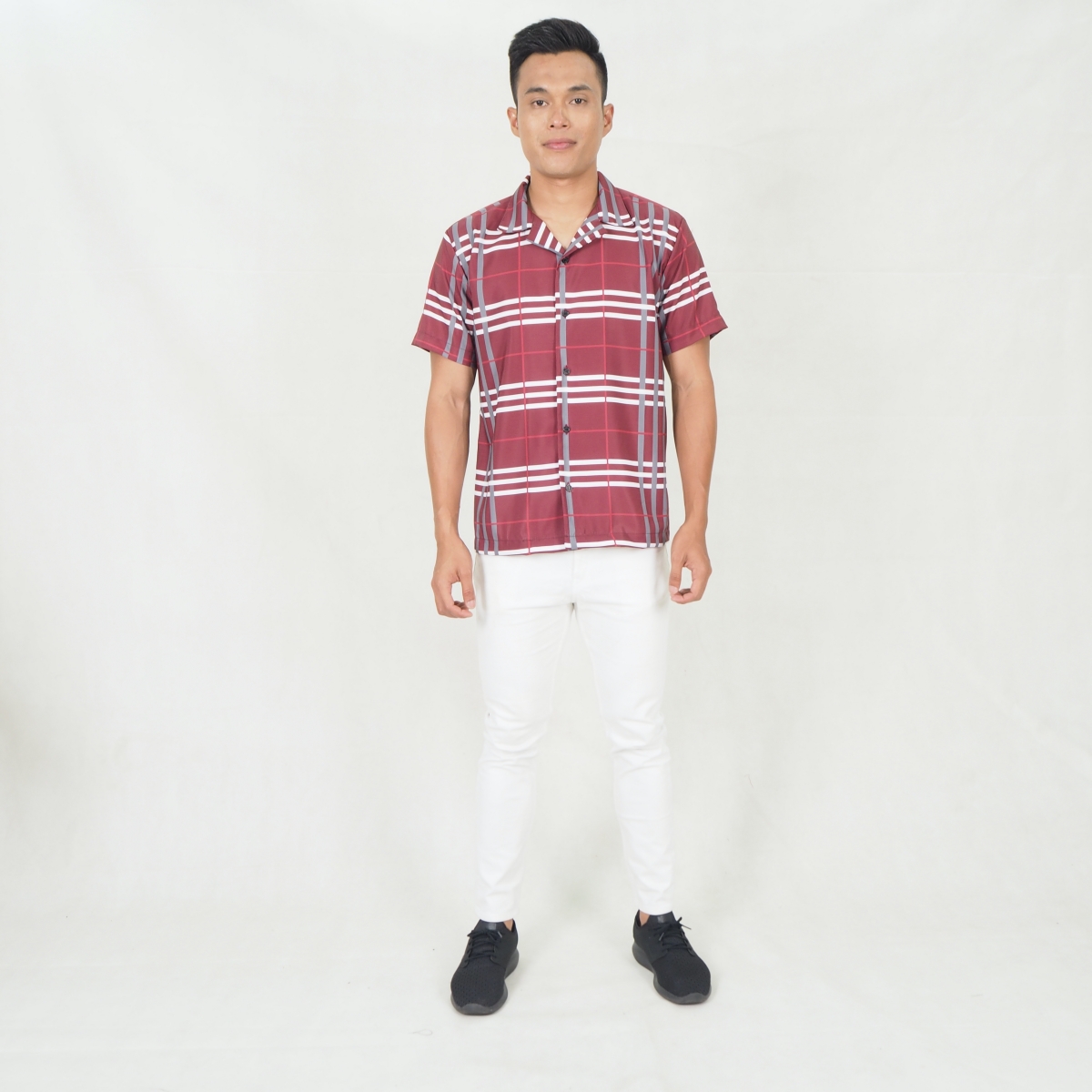 SW5349 SLIM FIT MENS TOP MAROON
