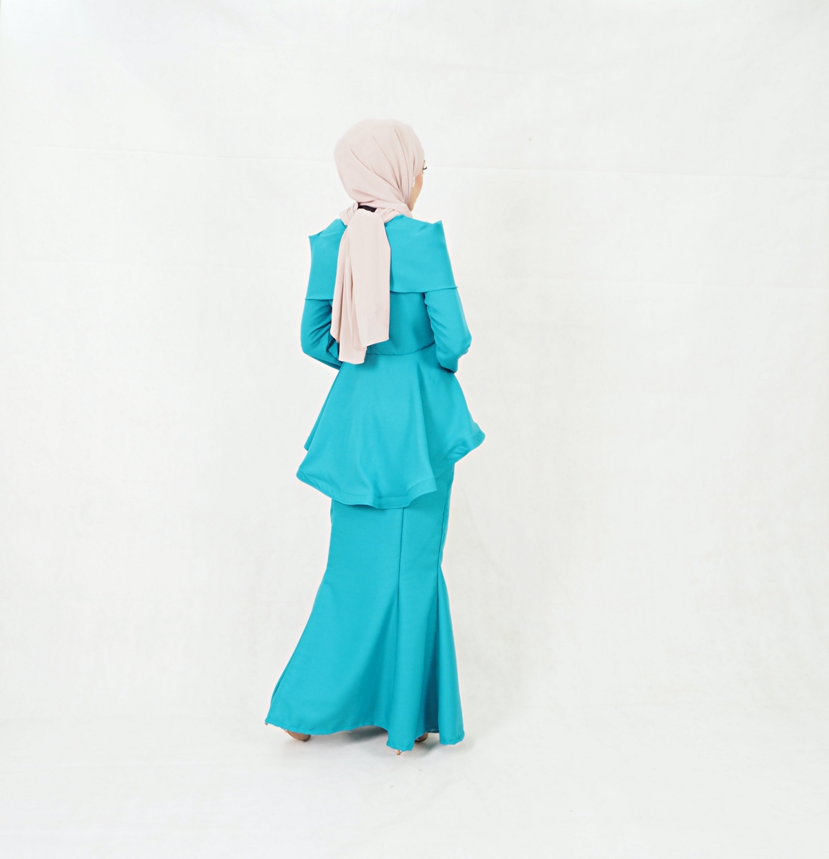 SW5352 MODERN PEPLUM BAJU KURUNG GREEN