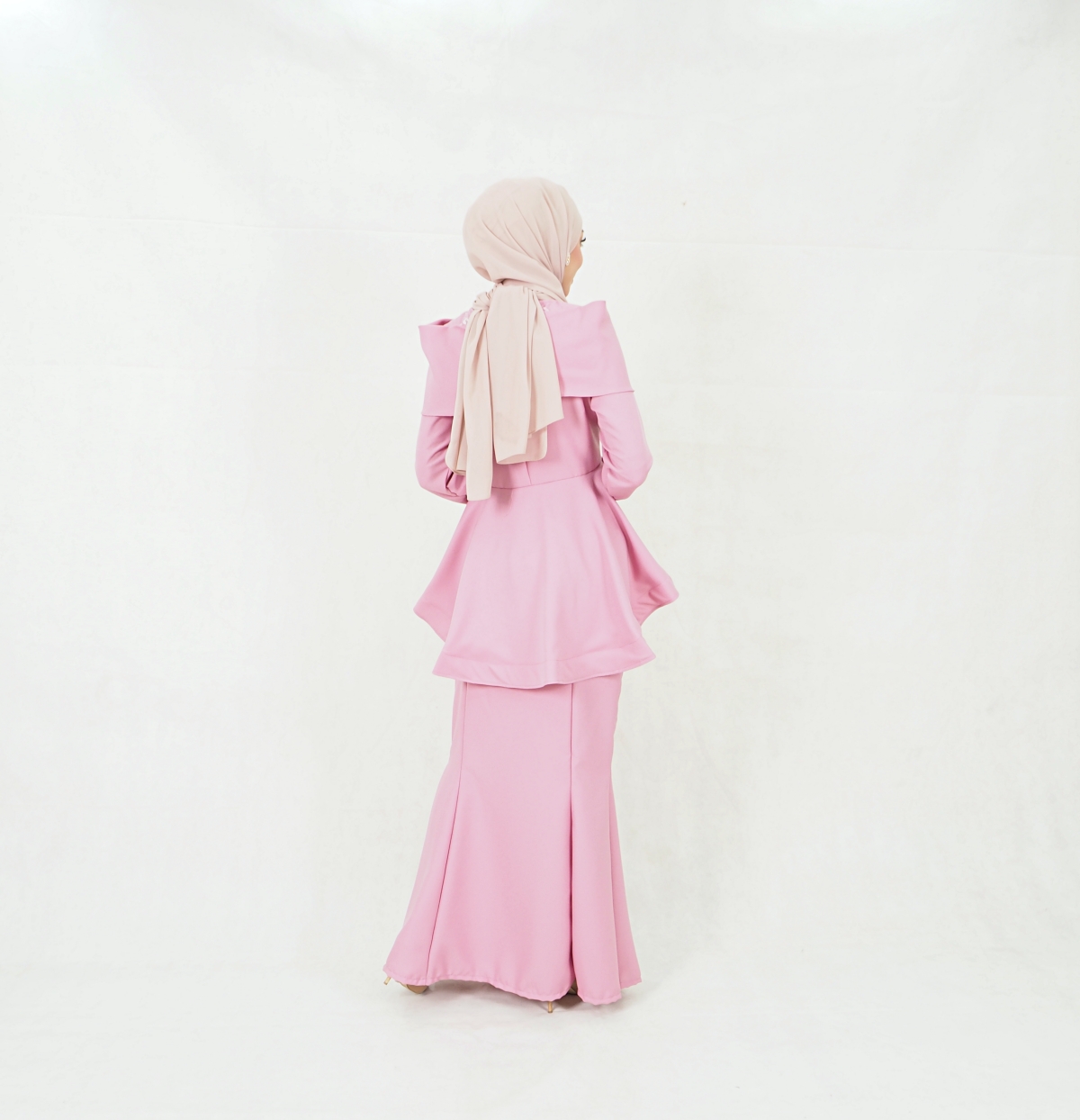 SW5352 MODERN PEPLUM BAJU KURUNG PINK