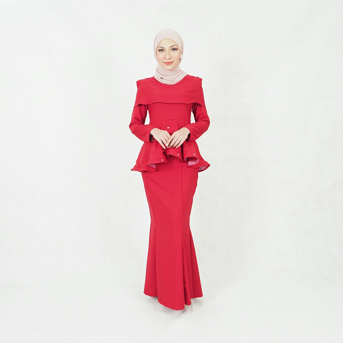 SW5352 MODERN PEPLUM BAJU KURUNG AS PICTURE
