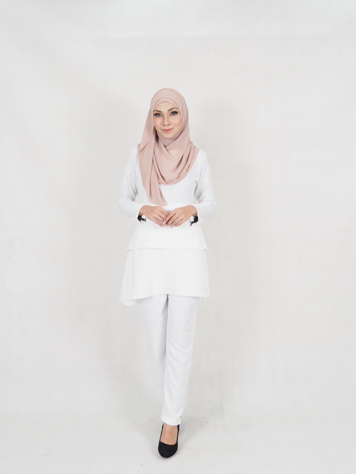 SW5353 PLUS SIZE SET WEAR WHITE